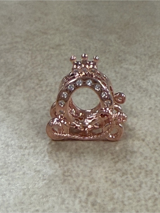 Pandora Jewelry - Pandora Rose Gold Carriage Charm with Clear Stones Accent new no box